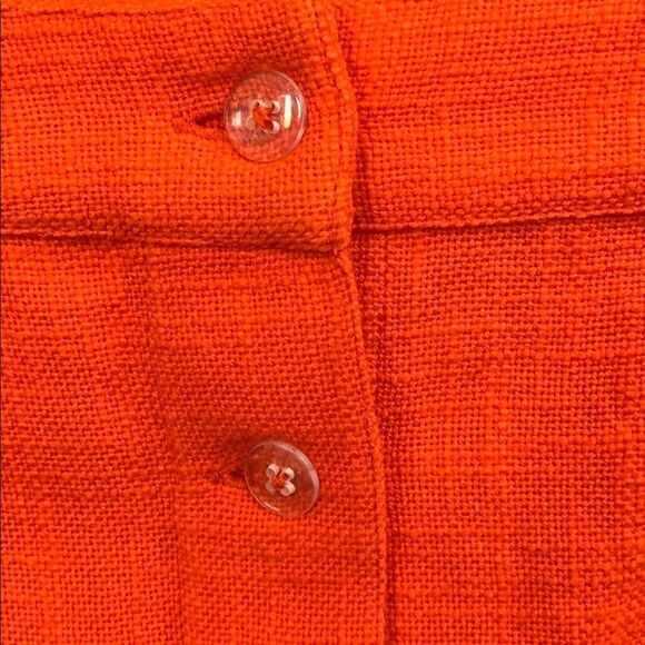 Billabong Cotton Button Front Knit Mini Orange Skirt 27 - Picture 3 of 7